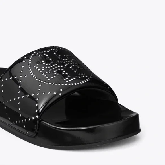 Tory Burch Double T pool slides - Picture 4 of 5